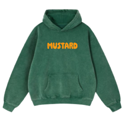 Mustard branded hoodie