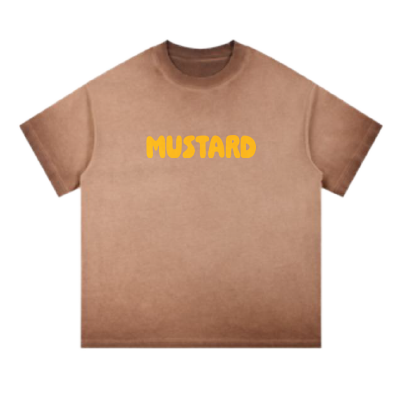 Mustard branded tee